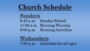 Church Schedule Spring 2024 300x169 